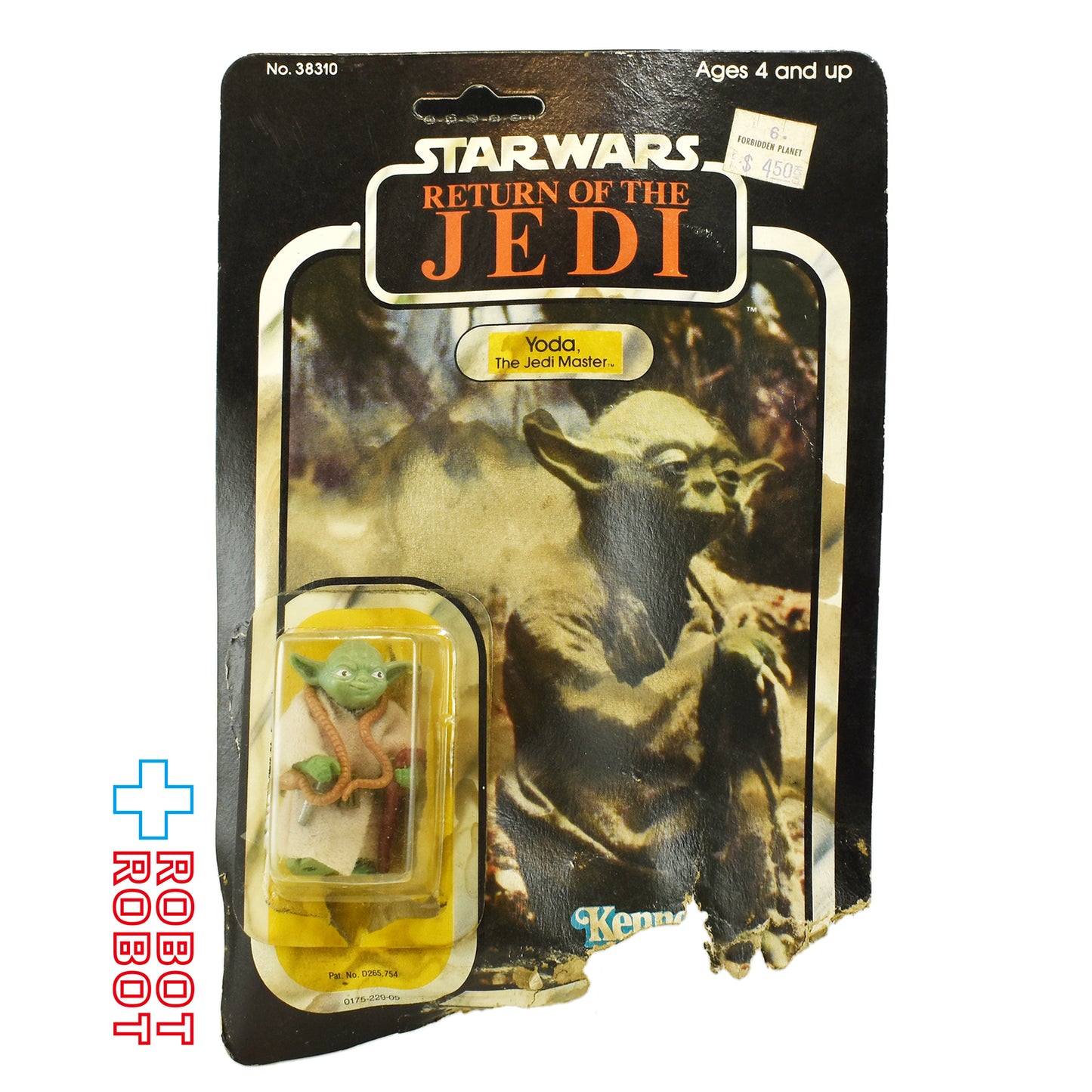 オールドケナー スター・ウォーズ ROTJ 77 Back ヨーダ アクションフィギュア 未開封 ダメージカード