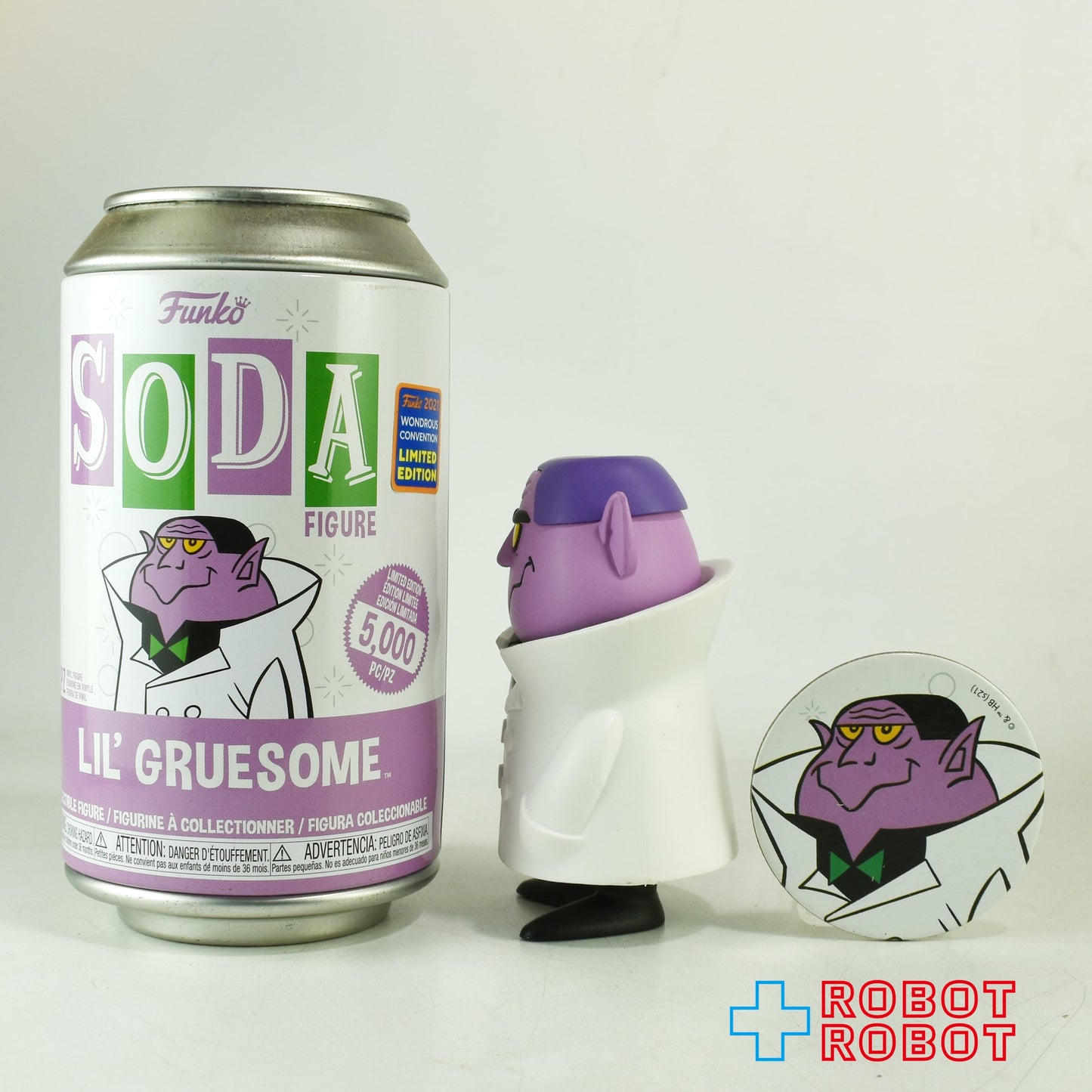 ファンコ SODA ソーダ缶 ハンナ・バーベラ チキチキマシン猛レース ドラチビ ビニールフィギュア 缶入り