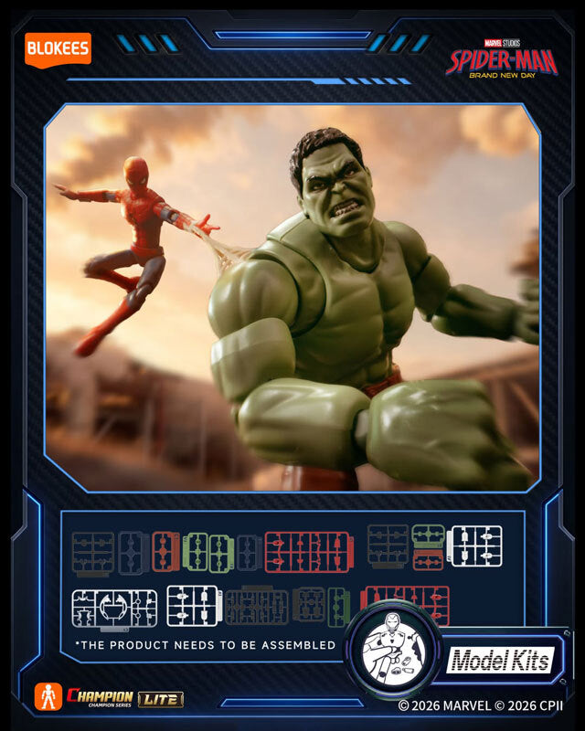 ブロッキーズ マーベル スパイダーマン ブランド・ニュー・デイ チャンピオンクラス・ライト バージョン 01 モデルキット 未開封