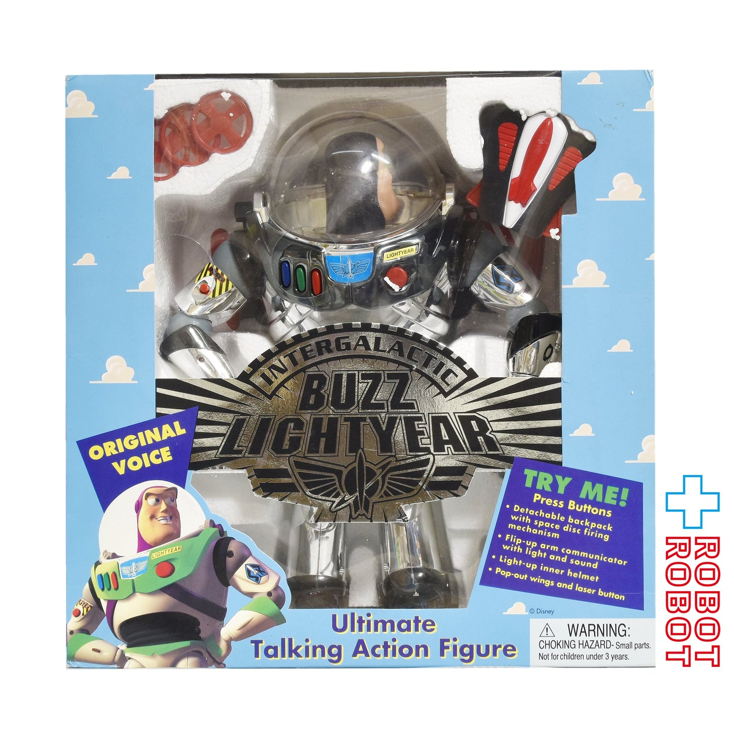 シンクウェイ社 トイ・ストーリー  インターギャラクティック バズライトイヤー ウルティメイト トーキングアクションフィギュアメタリックver. 未開封 ※難あり