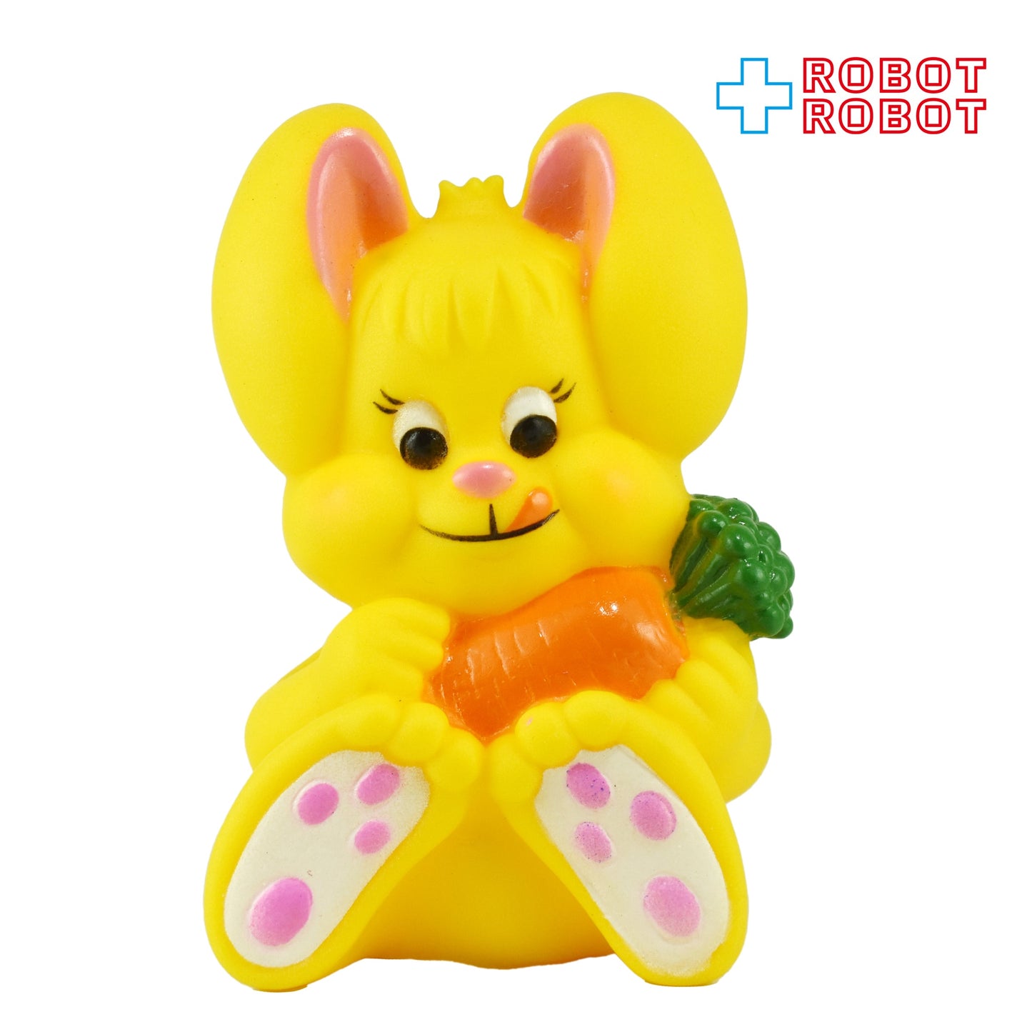 Dakin ニンジンを持った黄色いウサギ ソフビ フィギュア 1975