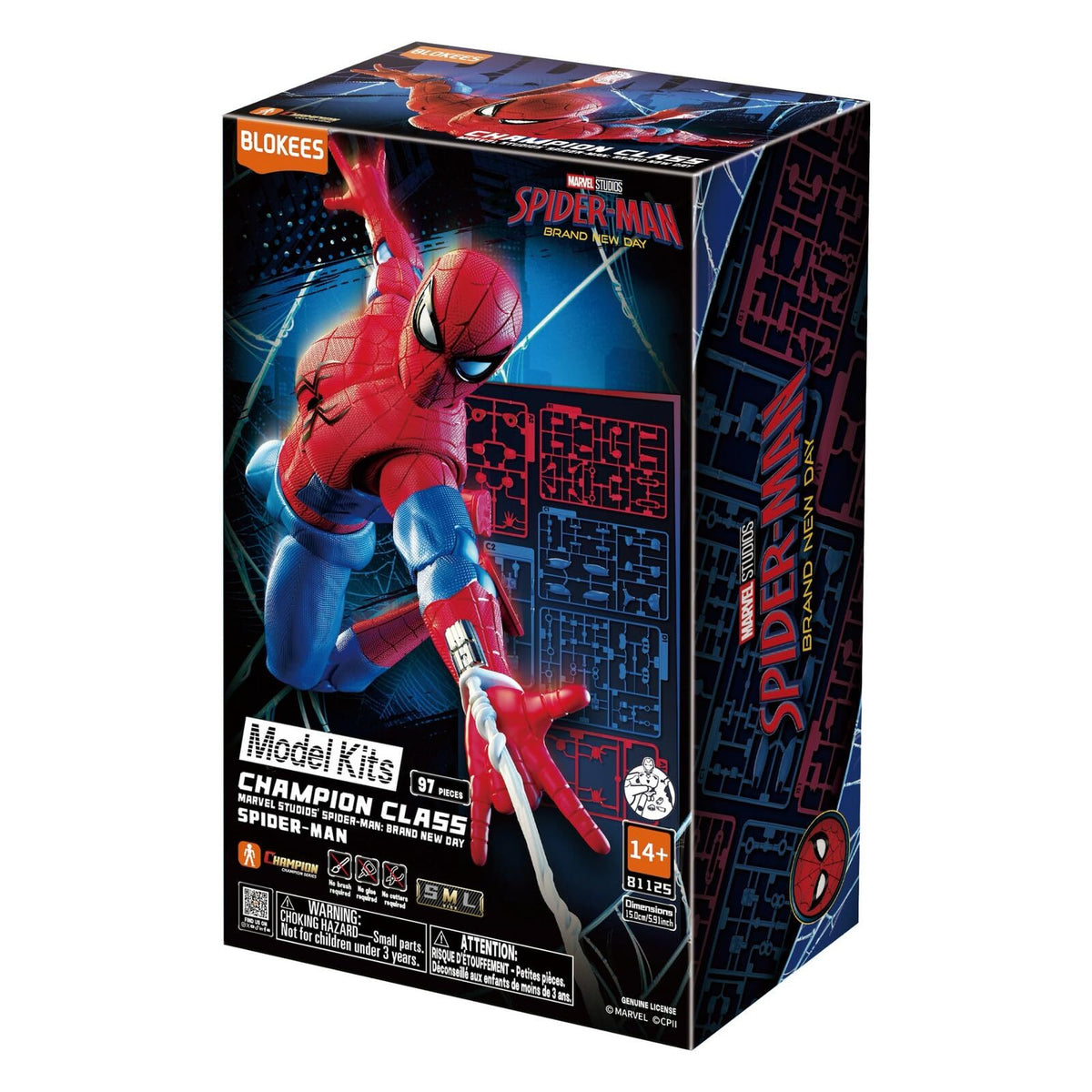 ブロッキーズ マーベル スパイダーマン・ブランドニューデイ チャンピオンクラス・ライト バージョン モデルキット 未開封