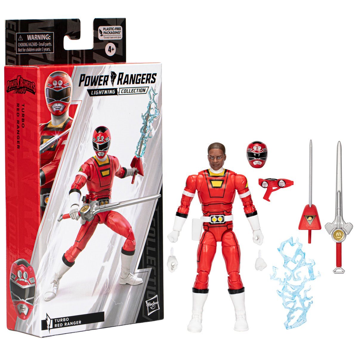 ハズブロ パワーレンジャー ライトニングコレクション ターボ レッドレンジャー（レッドレーサー） 6インチ アクションフィギュア 未開封