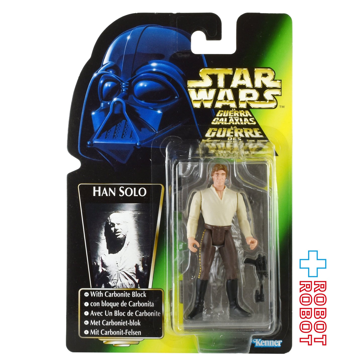 スター・ウォーズ POTF2 グリーンカード トリロゴ ハン・ソロ イン カーボナイトブロックアクションフィギュア 国内版 未開封
