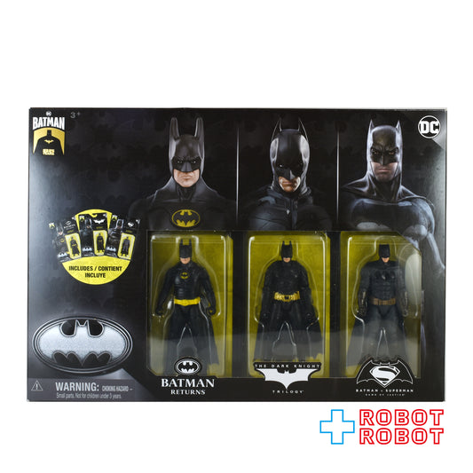 スピンマスター DC バットマン 85周年 4インチ アクションフィギュア 3パック 未開封