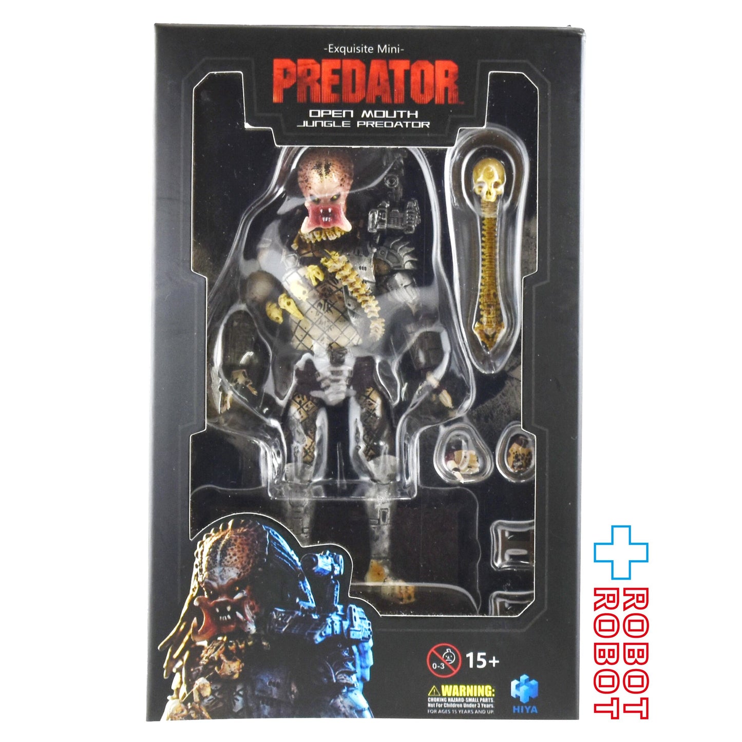 ハイヤトイズ エクスクイジットミニシリーズ プレデター ジャングルハンター (口開き) 1/18スケール アクションフィギュア 開封 箱付き