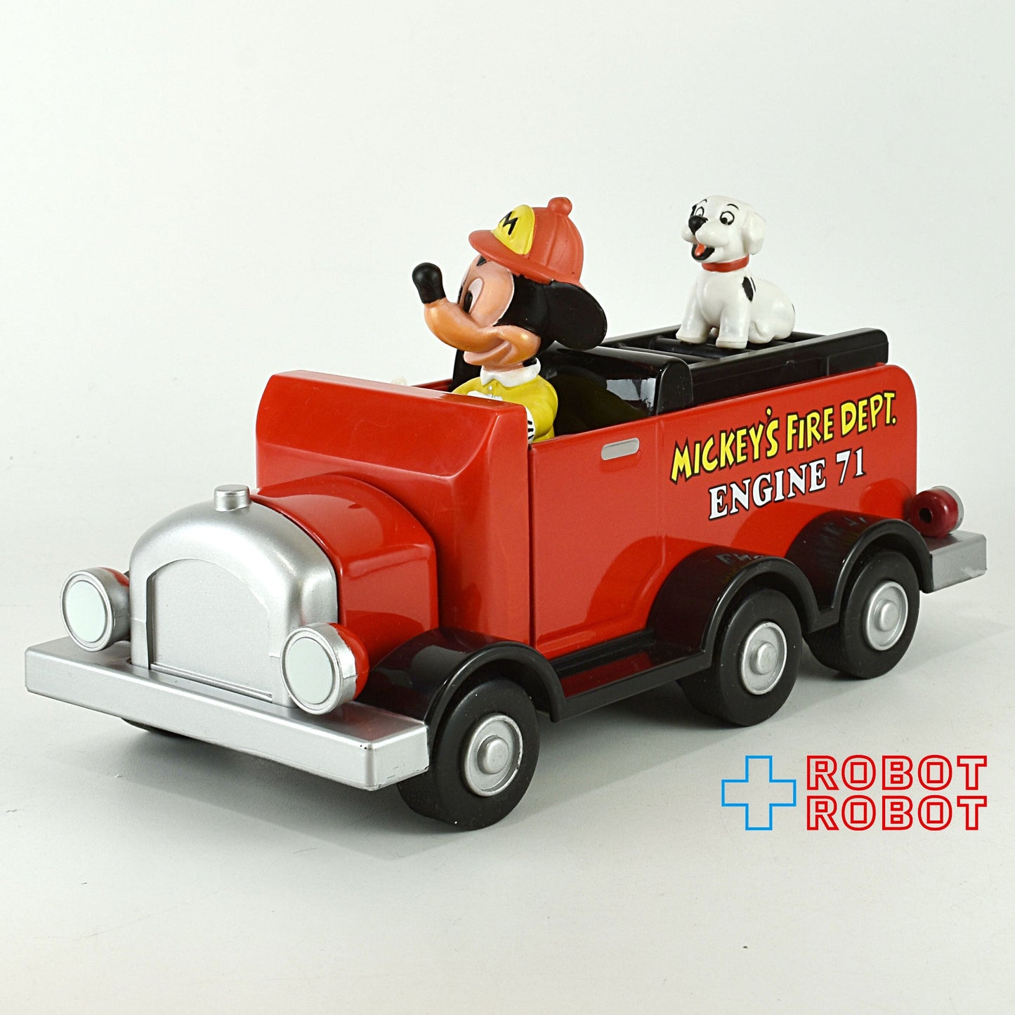 ディズニーストア ミッキ—マウス 消防車 プルバックカー