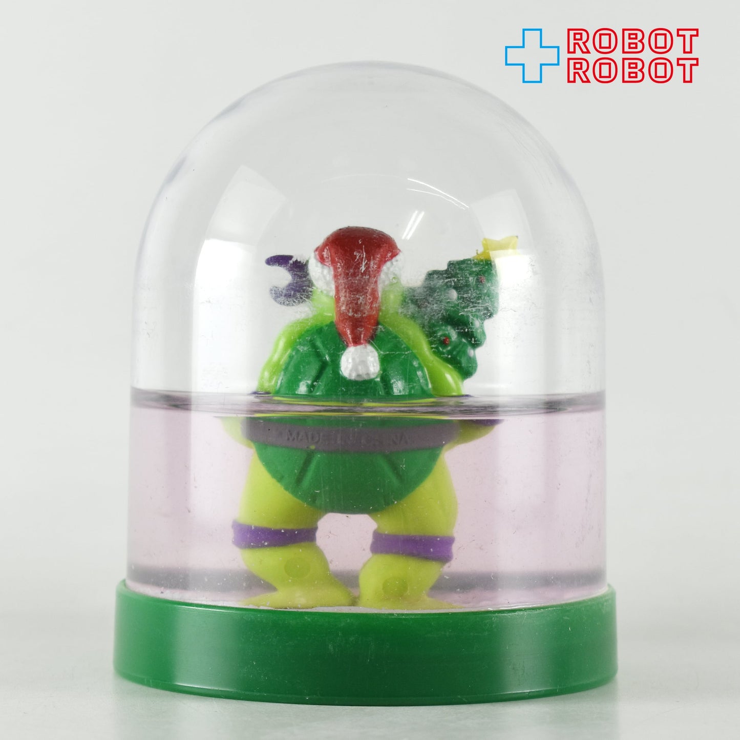 TMNT ティーンエイジ・ミュータント・ニンジャ・タートルズ ドナテロ クリスマス スノードーム 1990 開封箱付き