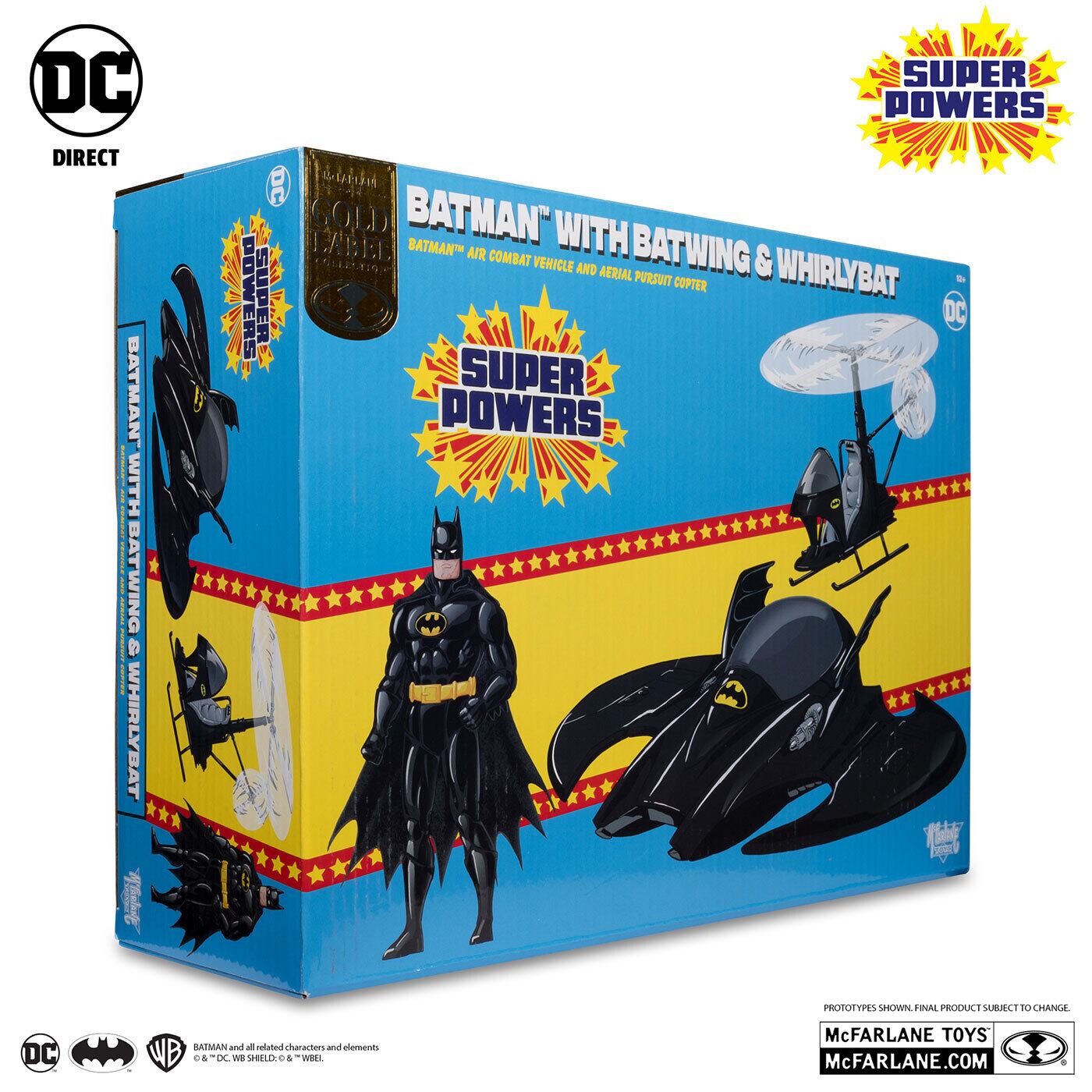 マクファーレン・トイズ DCダイレクト DCスーパーパワーズ バットマン & バットウィング & ワーリーバット 4インチ ビークル 国内版 未開封