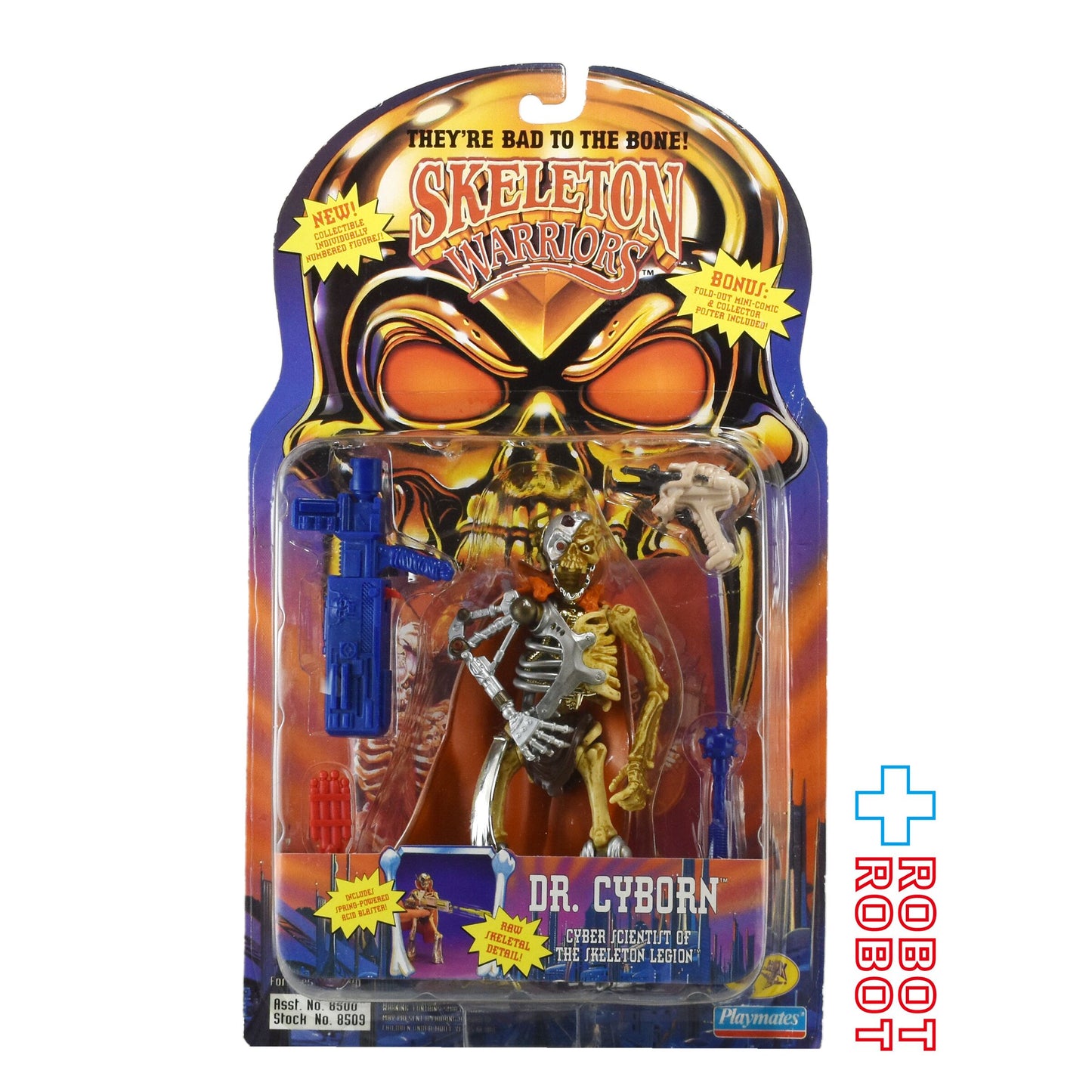 プレイメイツ スケルトンウォリアーズ ドクター サイボーン アクションフィギュア 1994 未開封