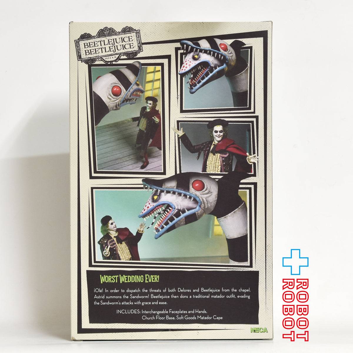 ネカ ビートルジュース ビートルジュース / マタドール ビートルジュース & サンドワーム 2パック アルティメット 7インチ アクションフィギュア 未開封