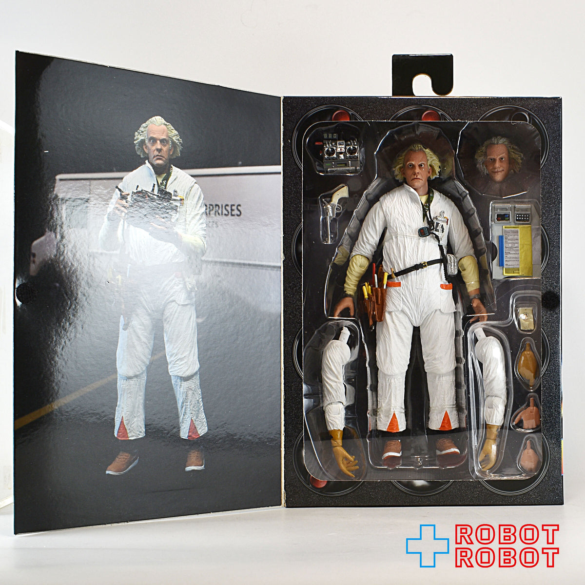 NECA バック・トゥ・ザ・フューチャー ドク エメット・ブラウン 1985 アルティメット 7インチ アクションフィギュア 未開封