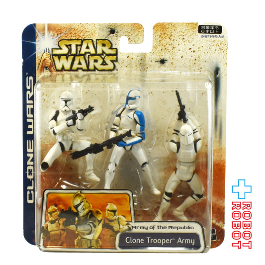 スター・ウォーズ CW2003 マルチパック クローン・トルーパー・アーミー 青 クローン・ウォーズ アクションフィギュア 未開封