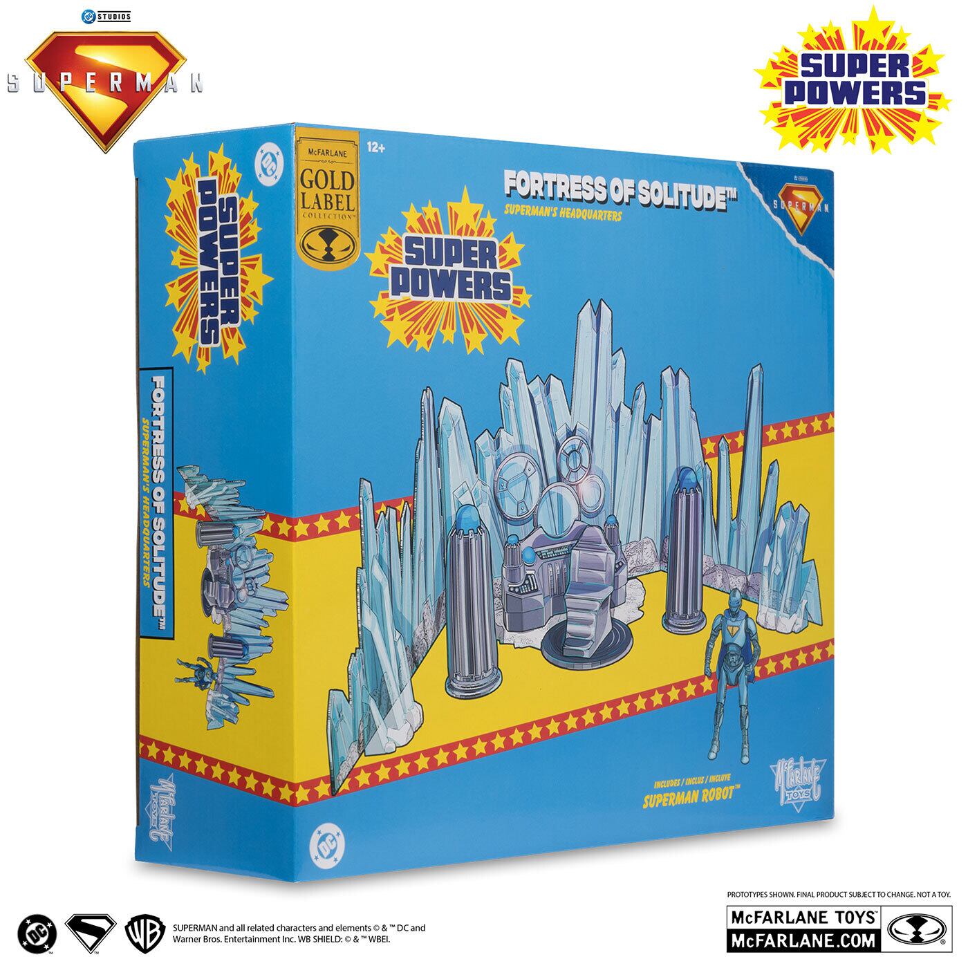 マクファーレン・トイズ DCダイレクト DCスーパーパワーズ スーパーマン (2025) 孤独の要塞 (スーパーマンロボ4号付き) 4インチ アクションフィギュア 国内版 未開封