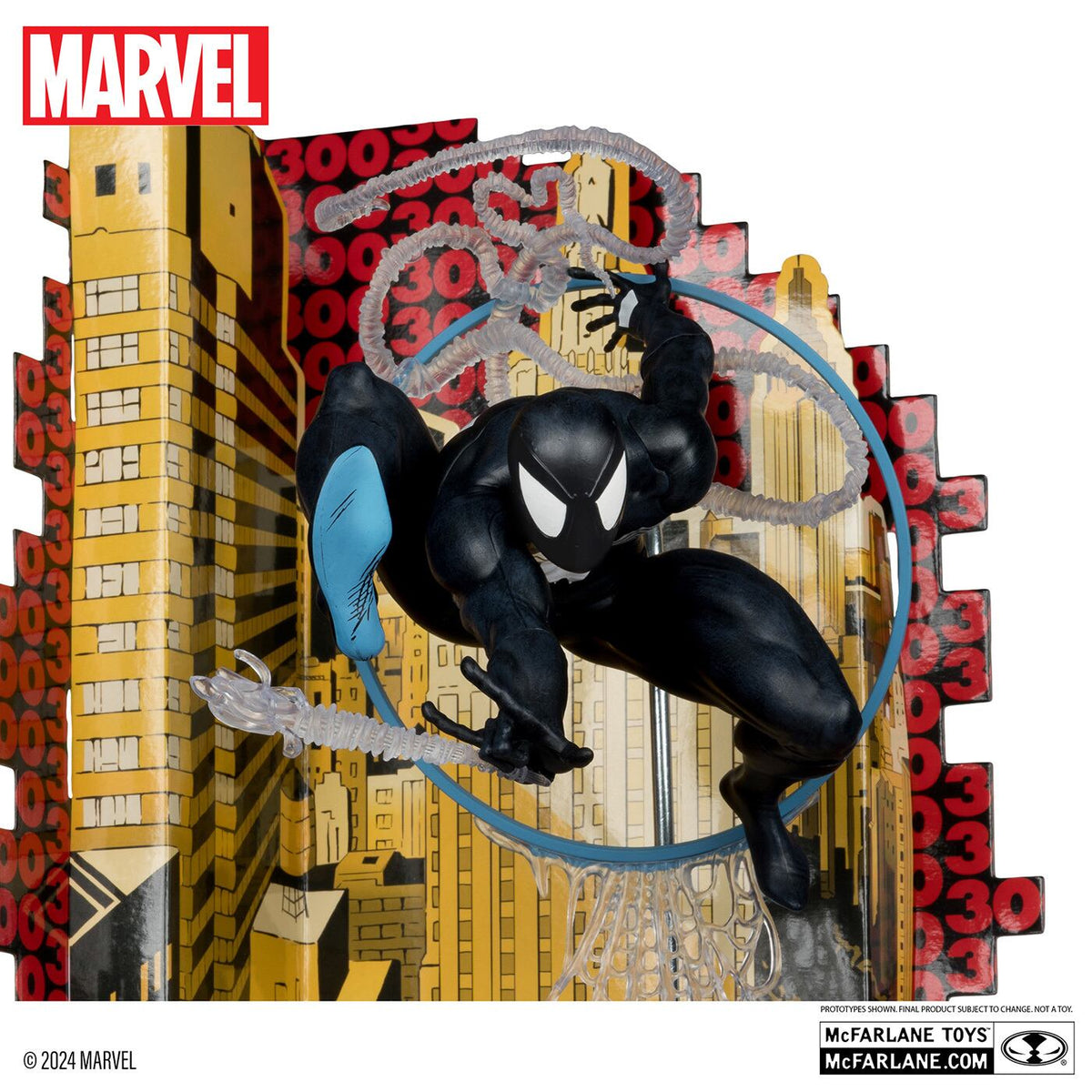 マクファーレン・トイズ マーベル シーン・フィギュア #005 スパイダーマン (シンビオートスーツ) 1/6 スタチューフィギュア 未開封