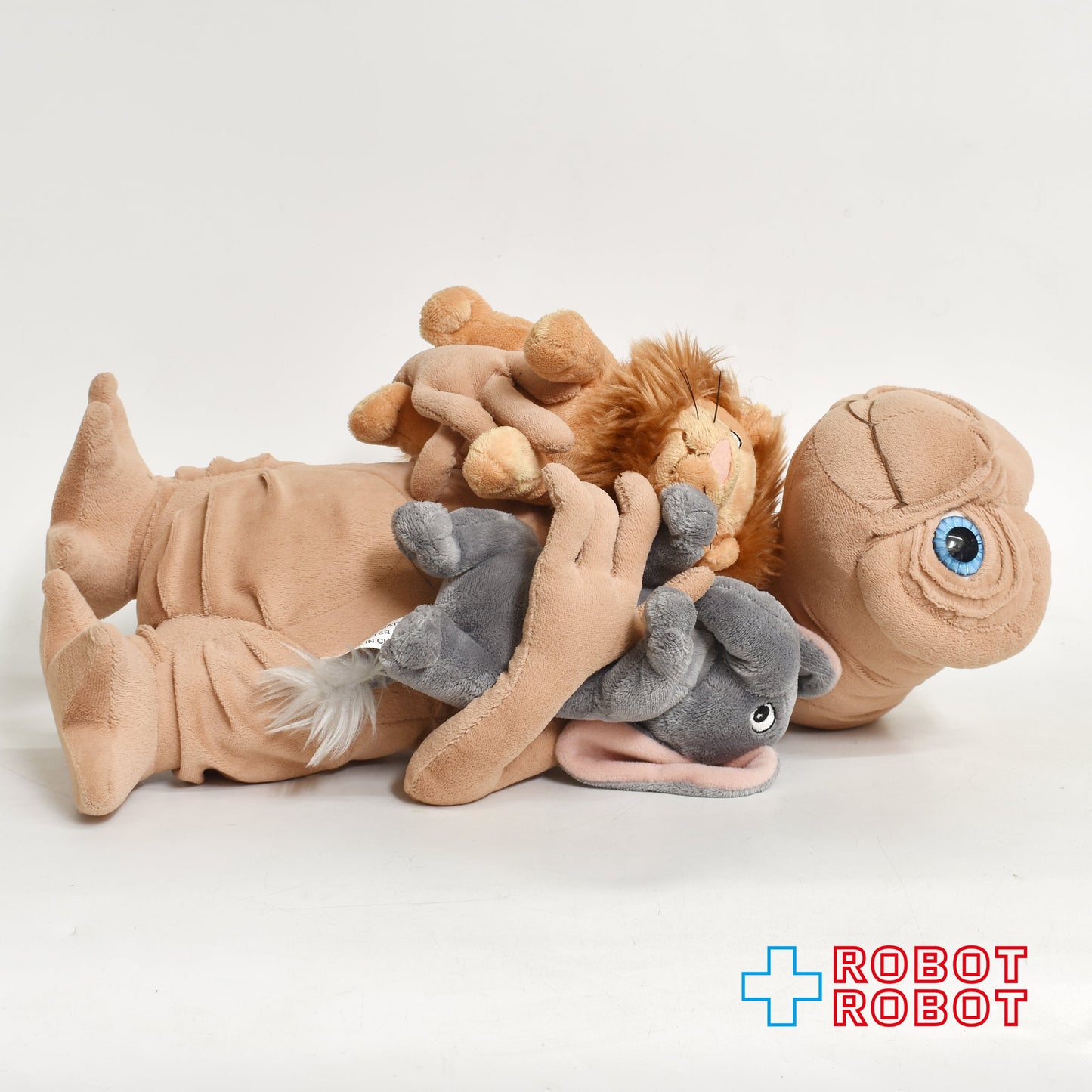 USJ E.T. ぬいぐるみ w/ライオンとゾウのぬいぐるみ ぬいぐるみ人形 40センチ