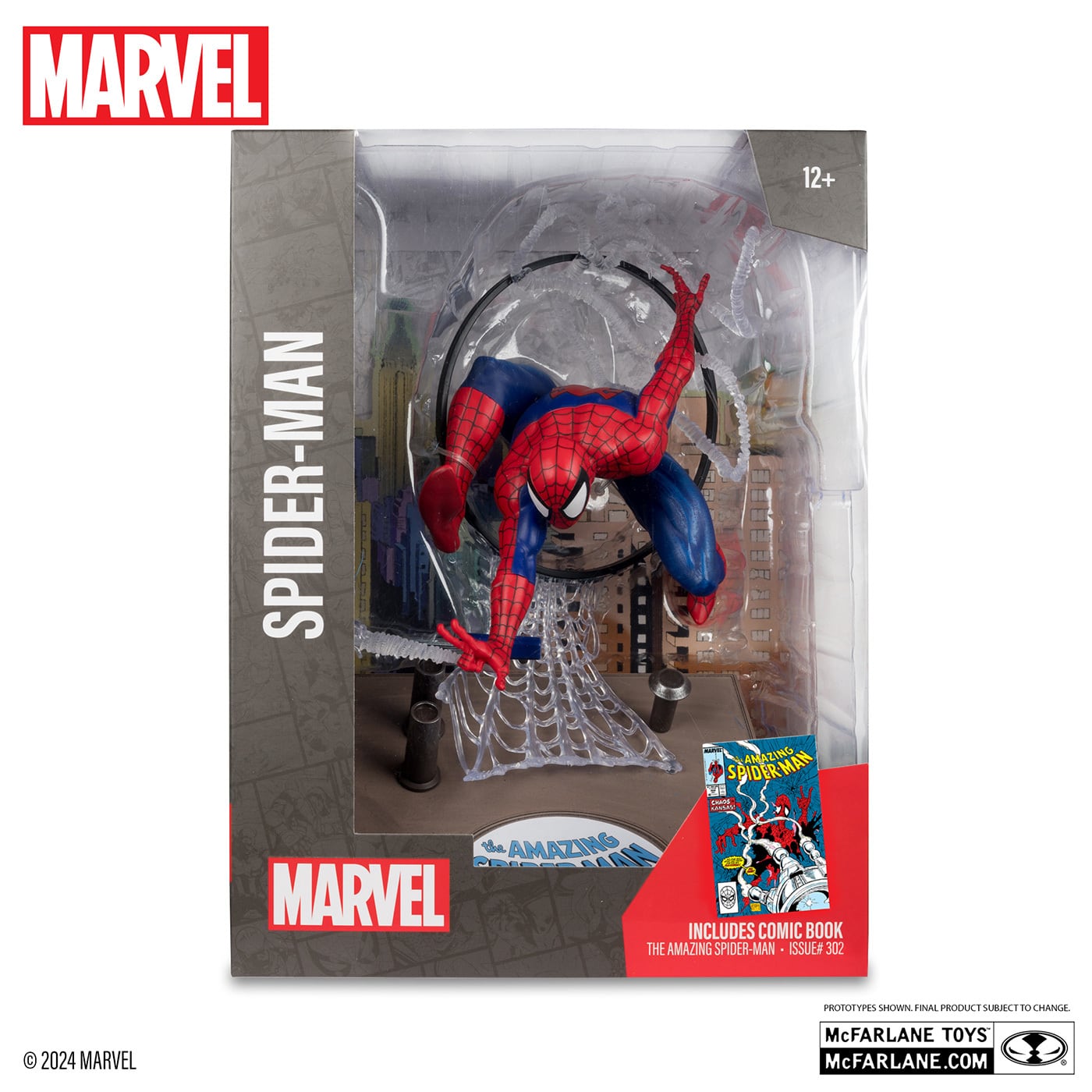 マクファーレン・トイズ マーベル シーン・フィギュア #001 スパイダーマン トッド・マクファーレン・トイズ アメイジング・スパイダーマン Vol.1 #301 1/6 スタチューフィギュア 未開封