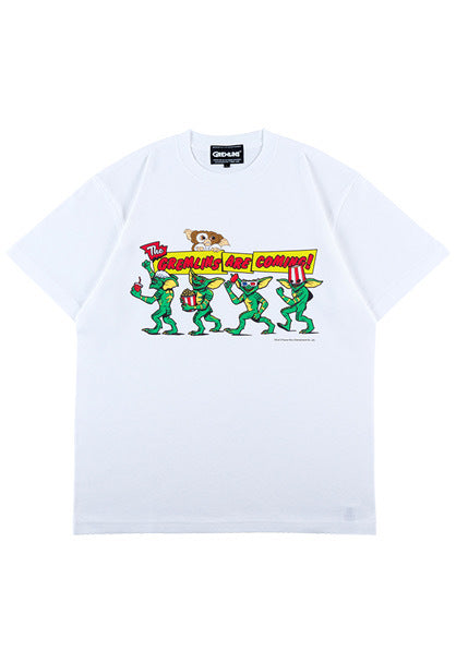 メディコム・トイ MLE グレムリン GREMLINS ARE COMING! ホワイト Tシャツ 紙タグ付き