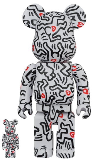 メディコム BE@RBRICK ベアブリック 100% & 400% キースへリング 8 未開封 ４号店商品