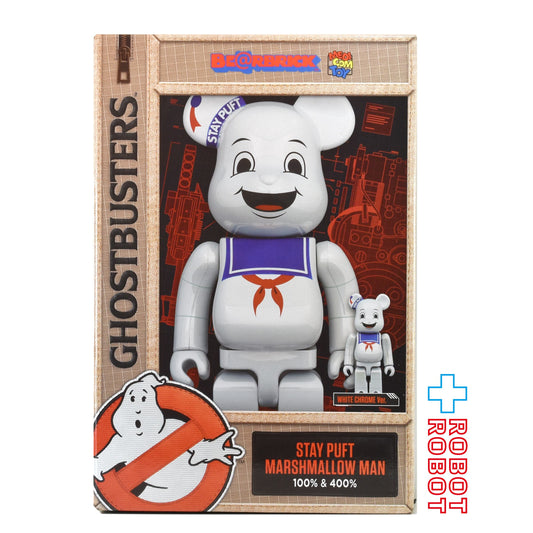 メディコム ベアブリック ゴーストバスターズ ステイパフ マシュマロマン 100％ & 400％ フィギュア 未開封