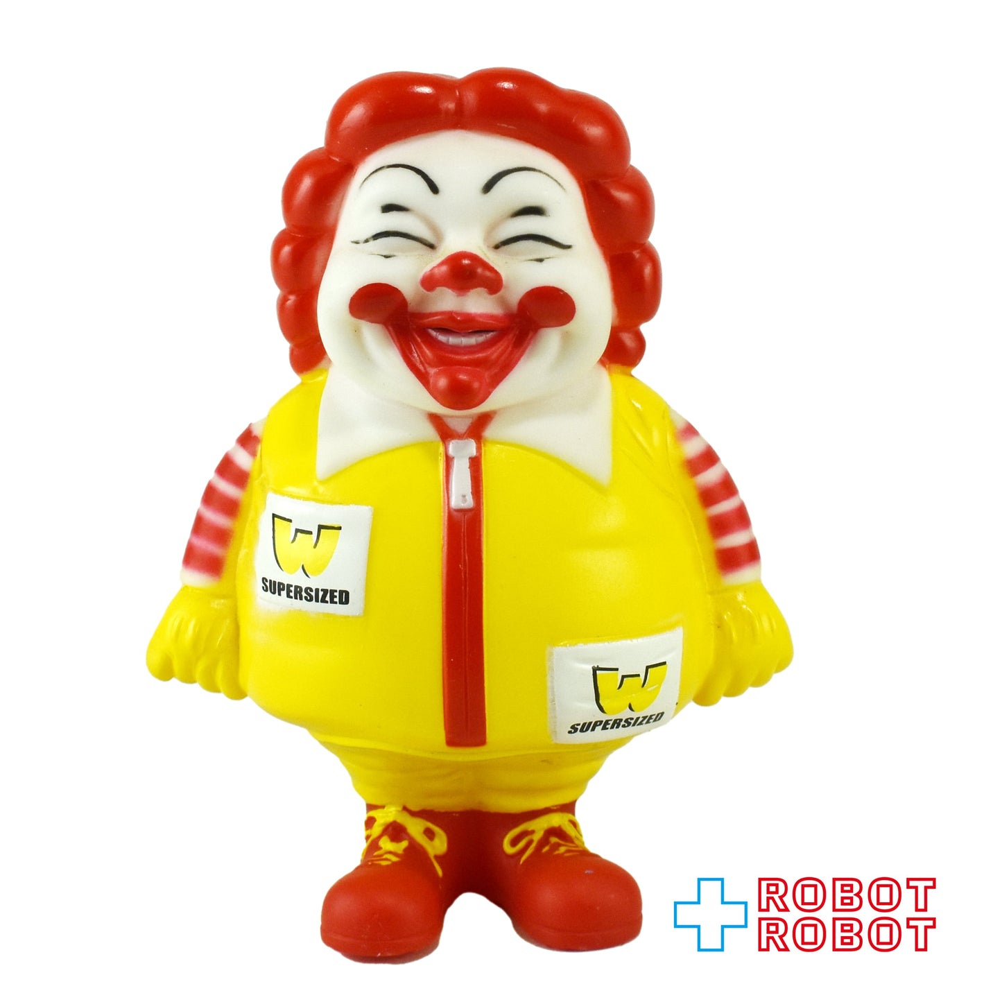 ロン・イングリッシュ マクドナルド ロナルド スーパーサイズミー ソフビ 貯金箱