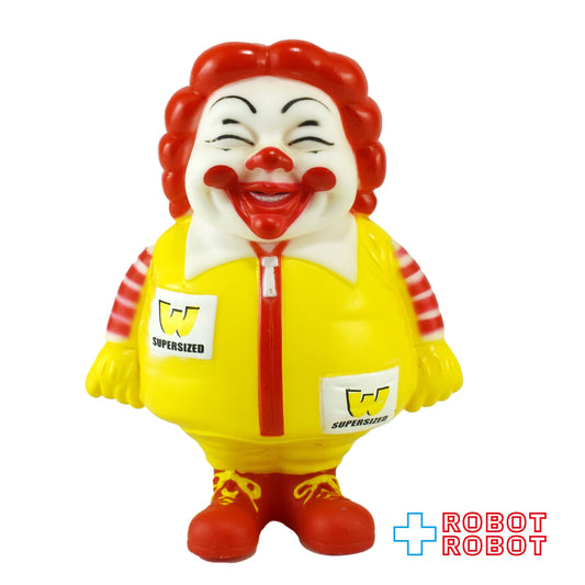 ロン・イングリッシュ マクドナルド ロナルド スーパーサイズミー ソフビ 貯金箱