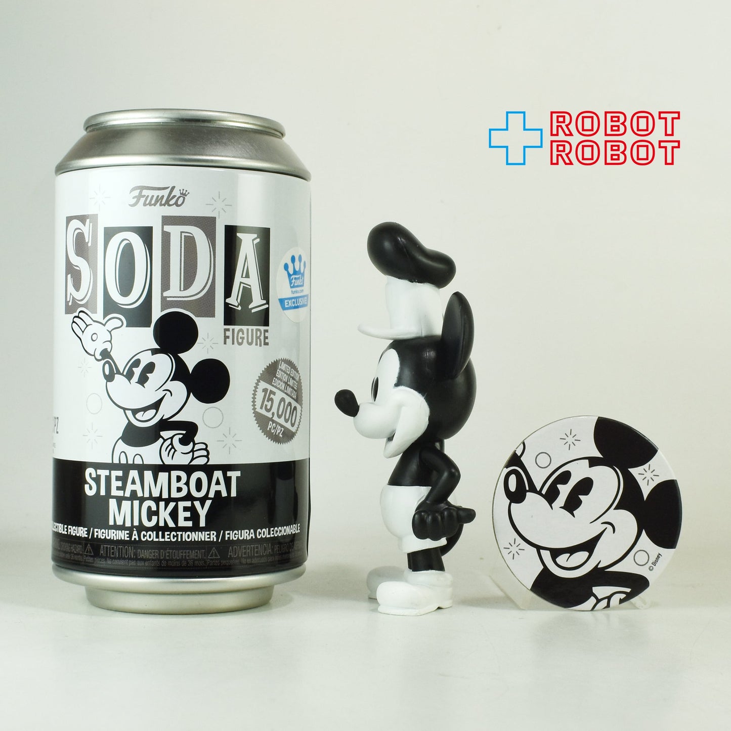 ファンコ SODA ソーダ缶 ディズニー 蒸気船ウィリー ミッキーマウス フィギュア 缶入り