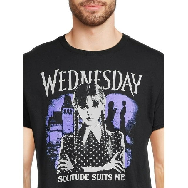 Tシャツ ネットフリックス ウェンズデー SOLITUDE SUITS ME