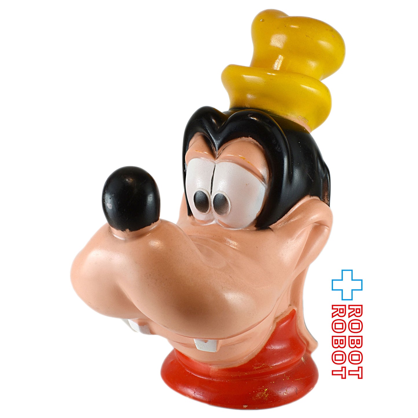 プレイパル ディズニー グーフィー ヘッド ソフビ貯金箱 底蓋欠