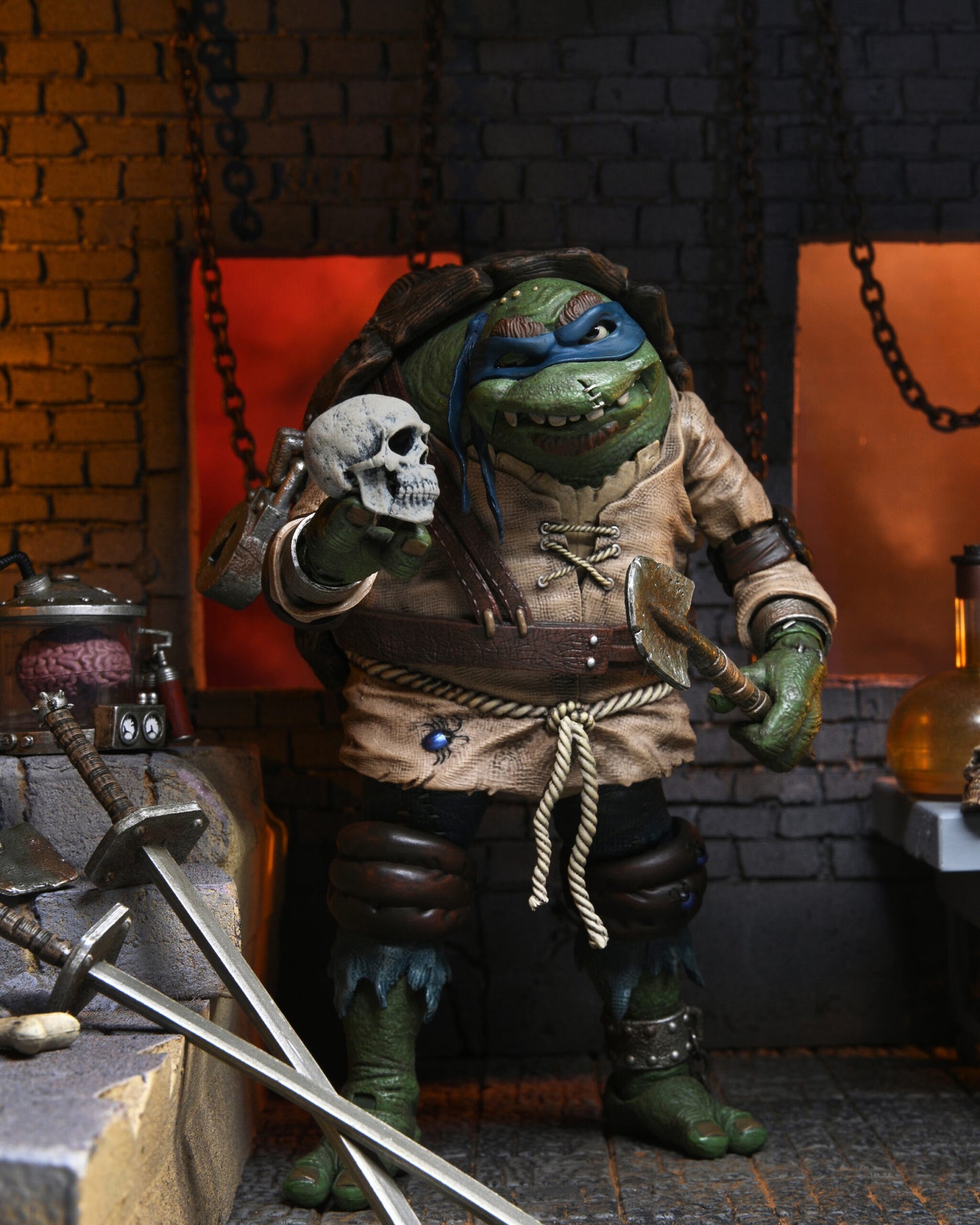 ネカ TMNT タートルズ ユニバーサル・モンスター レオナルド as ハンチバック アルティメット 7インチ アクションフィギュア 未開封