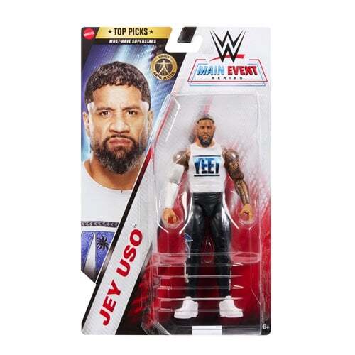 マテル WWE メインイベントシリーズ ジェイ・ウーソ アクションフィギュア 未開封