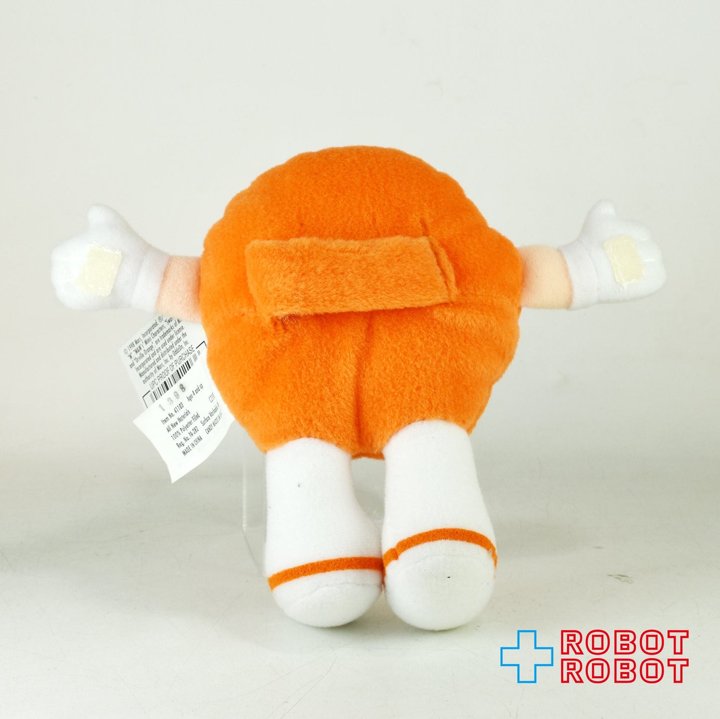 M&M's ミニズ サワーミーズ プラッシュ コレクティブル オレンジ エムアンドエムズ ぬいぐるみ人形 1998 紙タグ付き