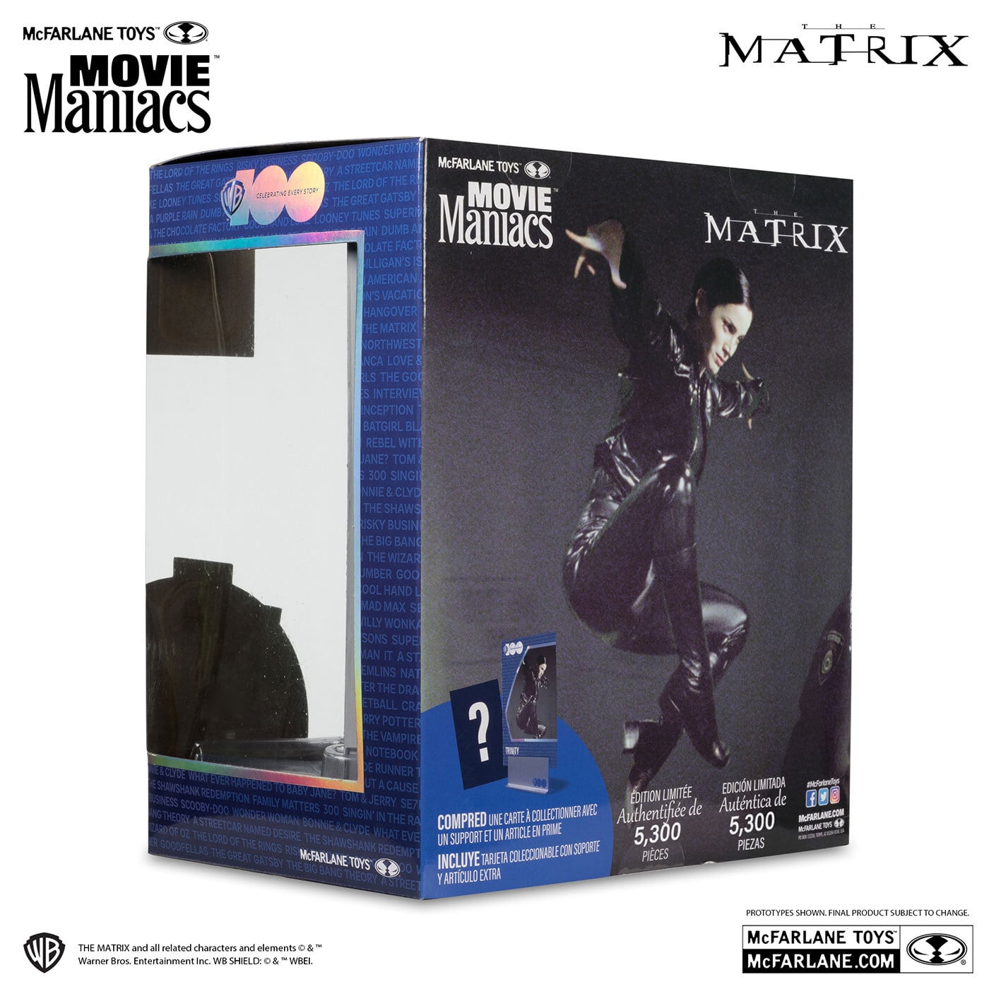 マクファーレントイズ ムービーマニアックス マトリックス トリニティ 6インチ ポーズドスタチュー 未開封