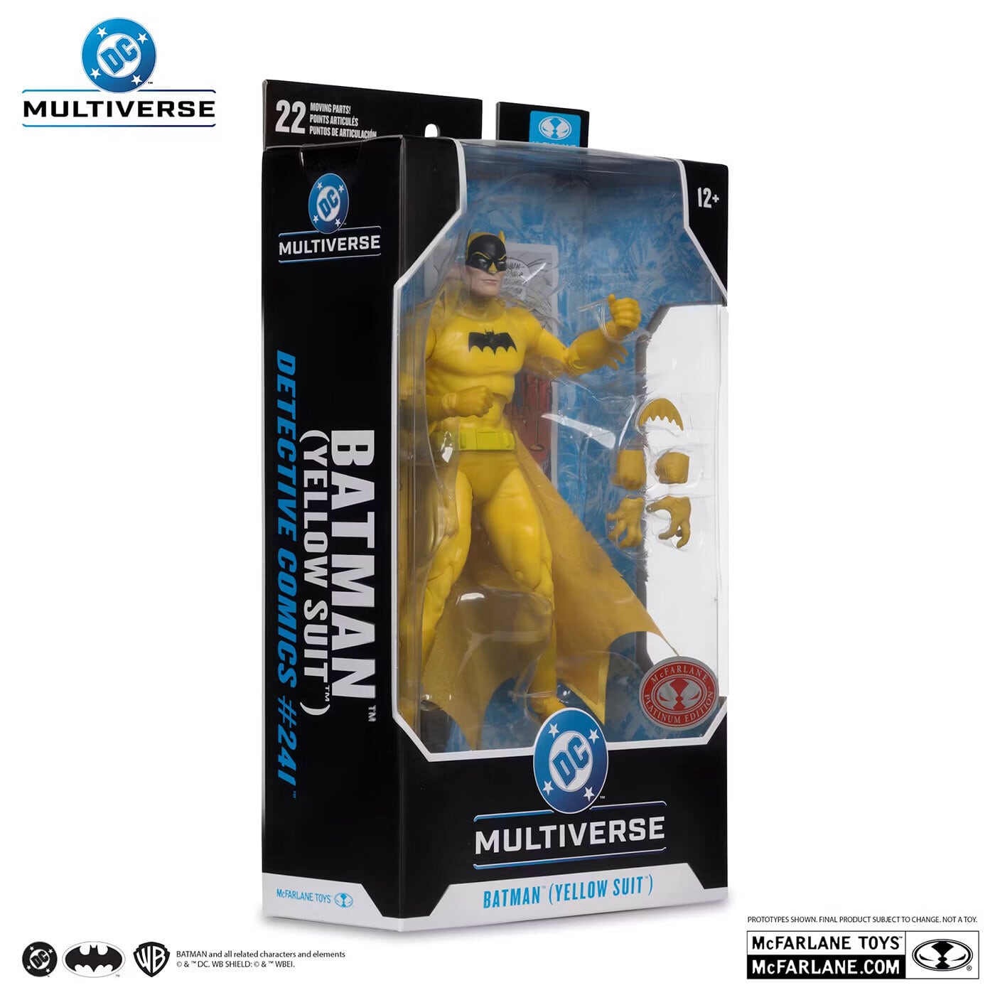 DC マルチバース #335 バットマン イエロー・スーツ コミック/ Detective Comics #241 レッド プラチナム エディション 7インチ アクションフィギュア 国内版 未開封