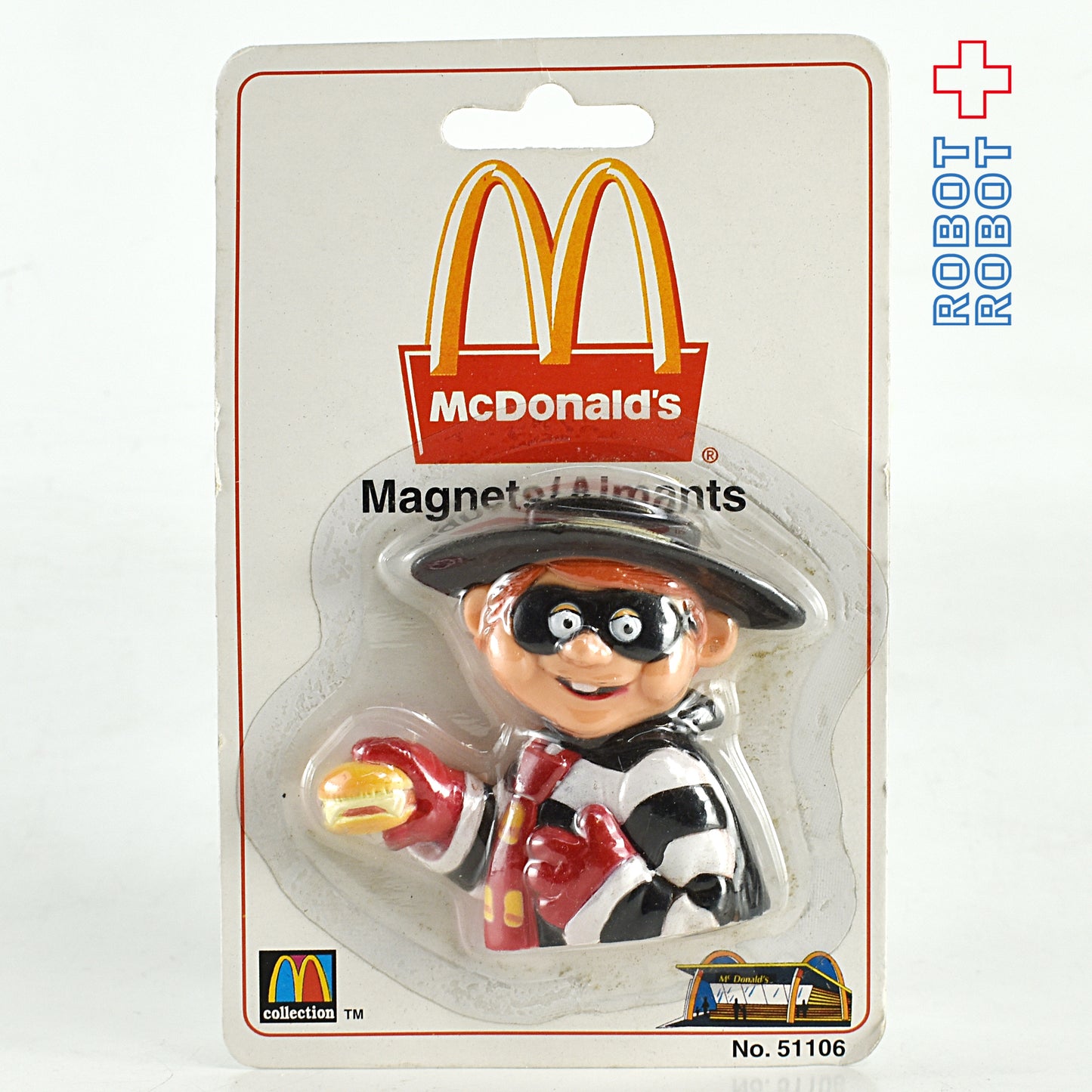 ※台紙にシワ：マクドナルドコレクション マグネット ハンバーグラー 未開封