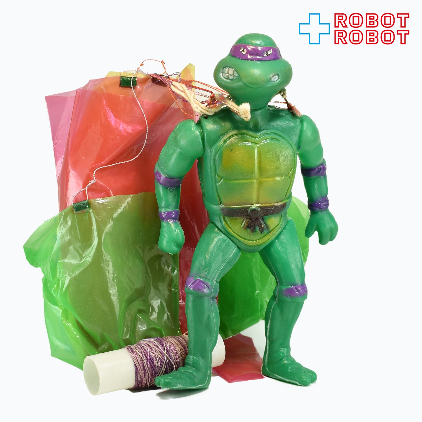 KO タートルズ TMNT ドナテロ パラシュート付き ポリ製アクションフィギュア