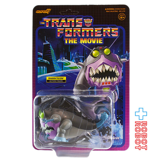 リ・アクション 超ロボット生命体トランスフォーマー ウェーブ6 シャークトロン G1 4インチ アクションフィギュア (スーパー7) 未開封