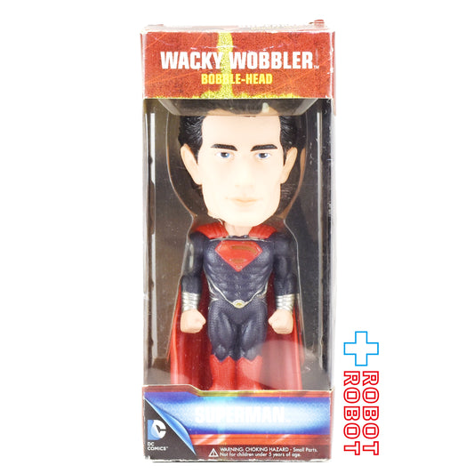 ファンコ DC マン・オブ・スティール スーパーマン ワッキーワブラー ボブルヘッド フィギュア 開封箱入