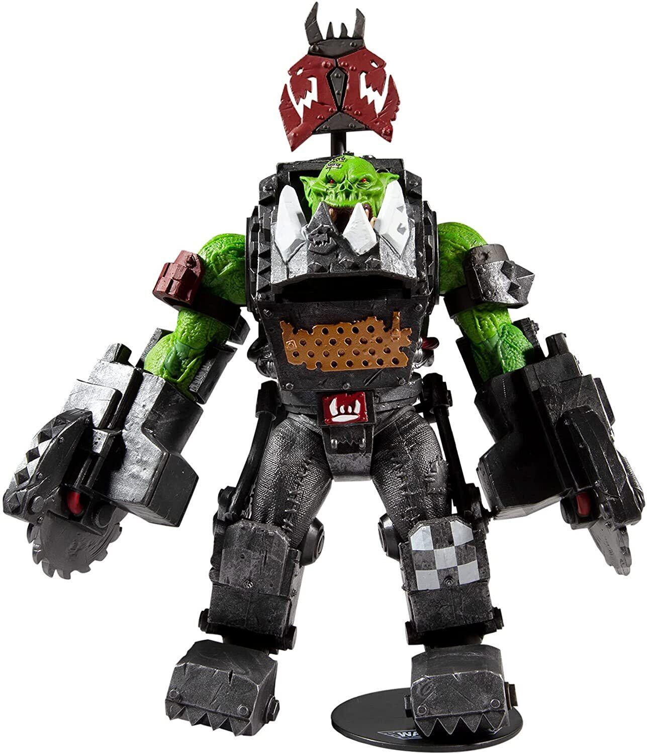 マクファーレン・トイズ ウォーハンマー 40,000 オルク メガノブ with バズソー 12インチ メガフィグ アクションフィギュア