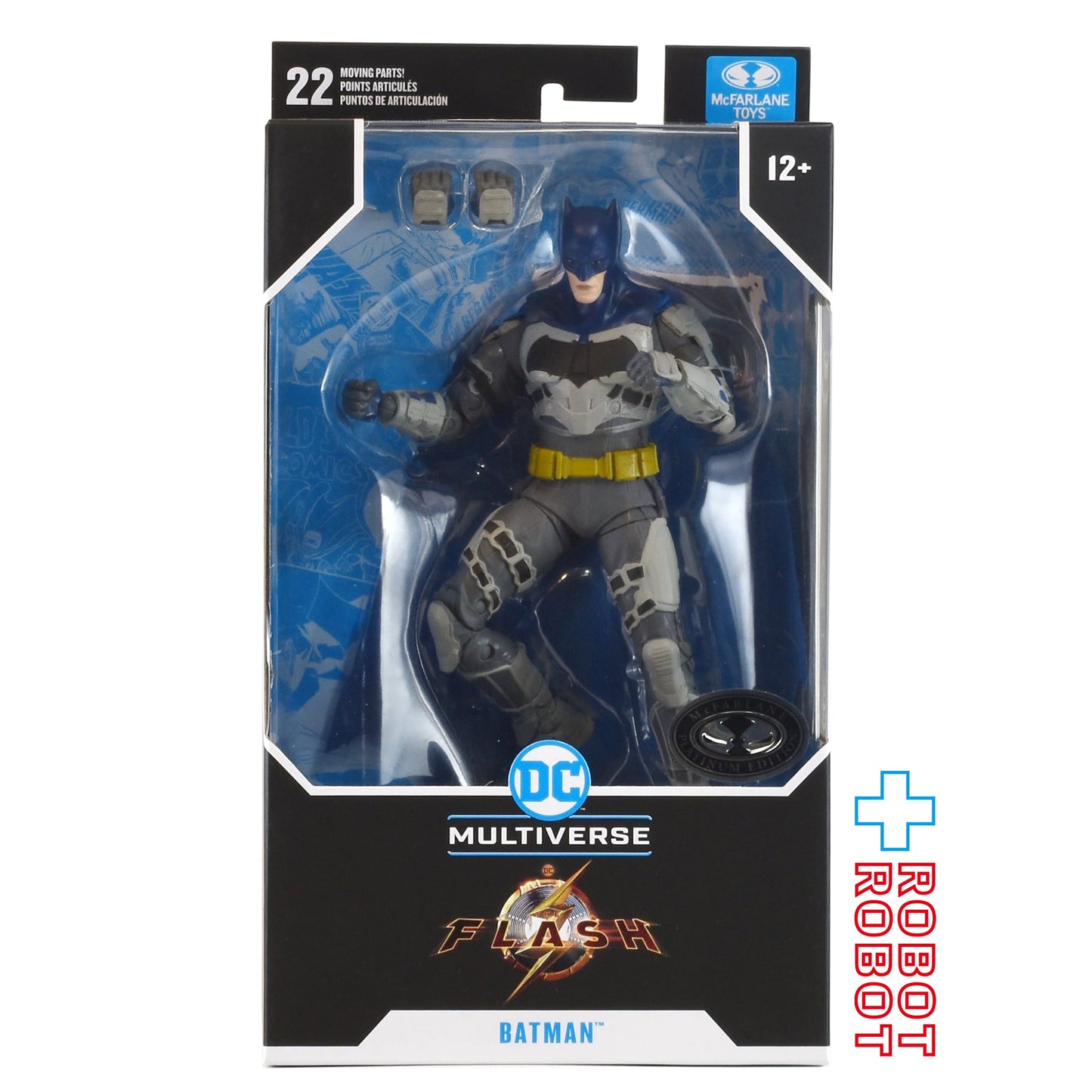 マクファーレン・トイズ DCマルチバース ザ・フラッシュ #292 バットマン (ブルースーツ) プラチナム・エディション 7インチ アクションフィギュア 未開封