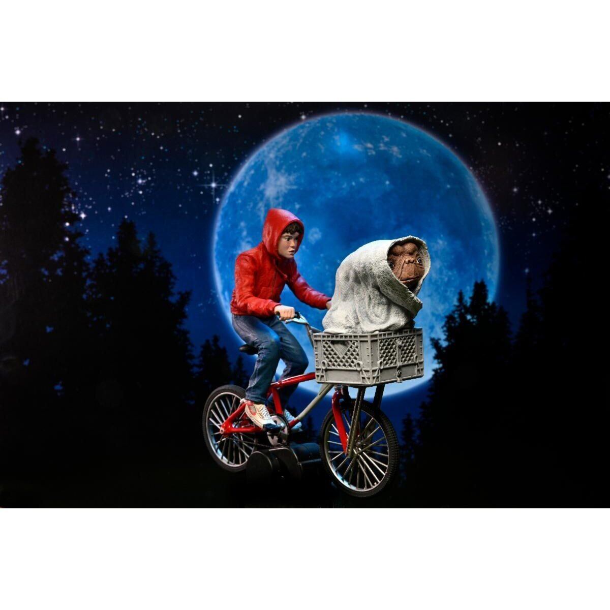 NECA エリオットとE.T. 自転車 7インチ アクションフィギュア 未開封