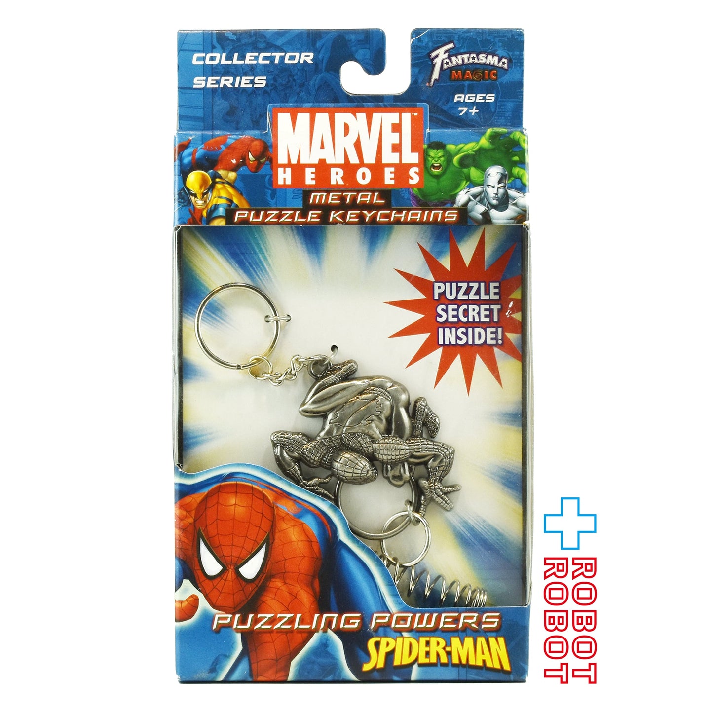 ファンタズマ マーベルヒーローズ スパイダーマン メタルパズル キーチェーン 2007 未開封