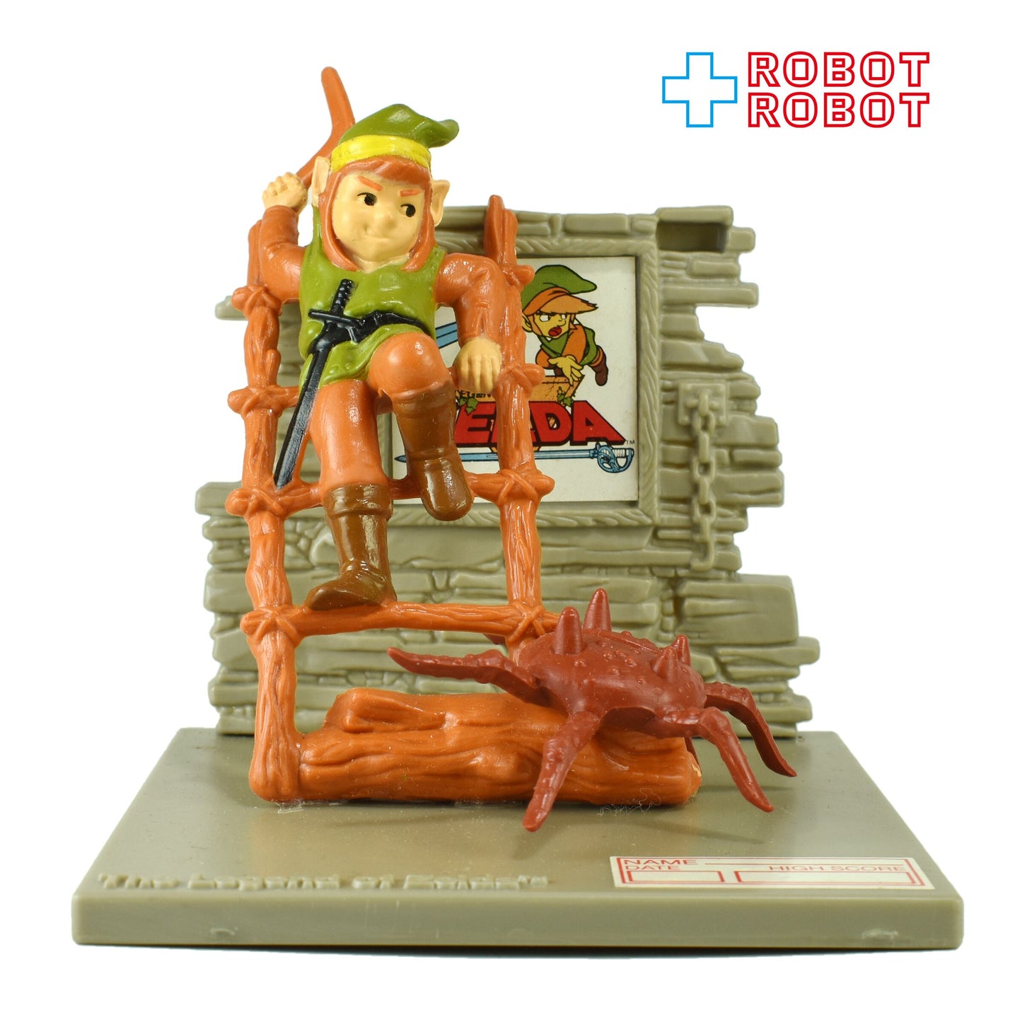 ハズブロ ニンテンドー ゼルダの伝説 ゴーマにブーメランを投げるリンク トロフィーフィギュア 1988 箱付き