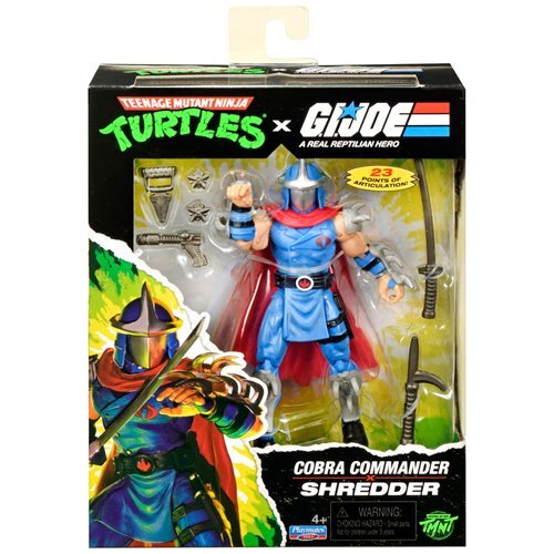プレイメイツ ティーンエイジ・ミュータント・ニンジャ・タートルズ TMNT x G.I.ジョー シュレッダー as コブラコマンダー アクションフィギュア 未開封