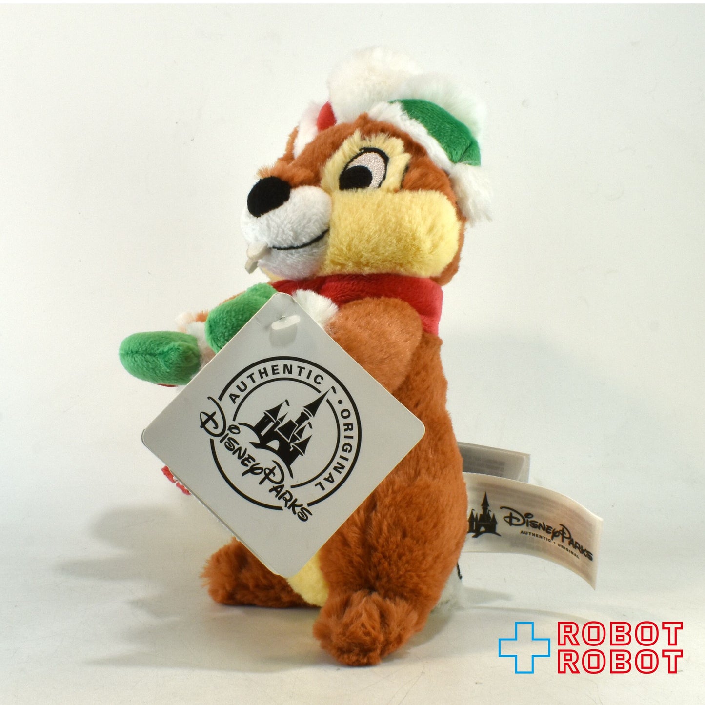 ディズニーパーク チップとデール ぬいぐるみ 7インチ ホリデー 紙タグ付き