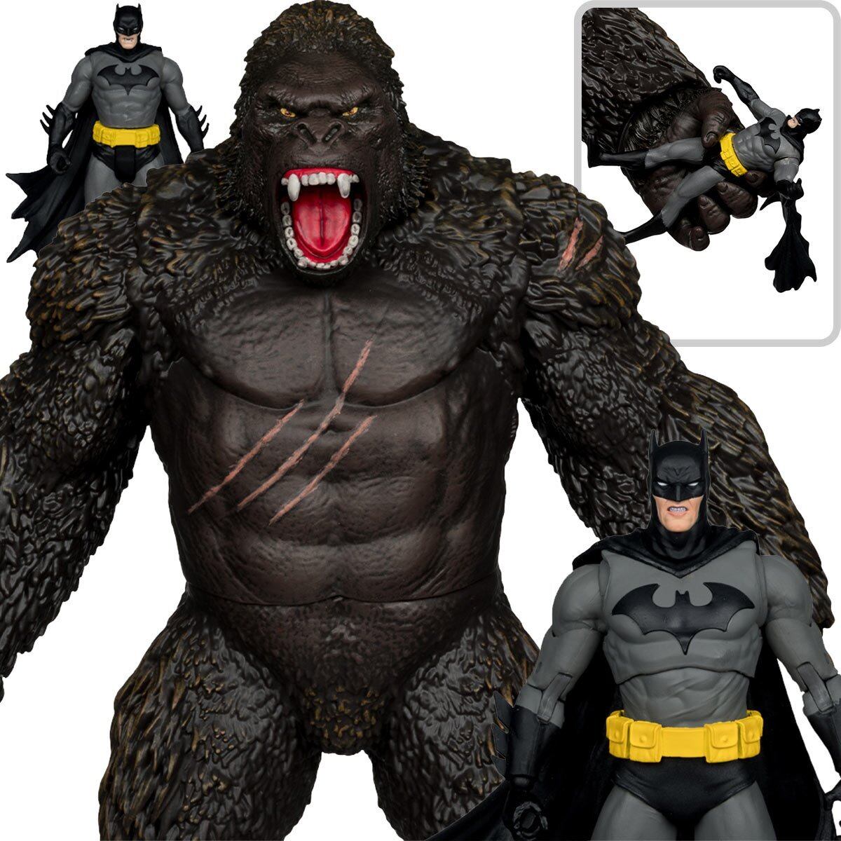 マクファーレン・トイズ DCマルチバース ジャスティス・リーグ vs. ゴジラ vs. コング バットマン vs. コング メガフィグ 2パック アクションフィギュア 未開封