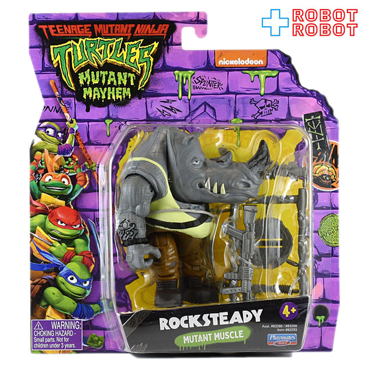 プレイメイツ タートルズ ミュータント・パニック！TMNT ロックステディ 5インチ ベーシックフィギュア 未開封
