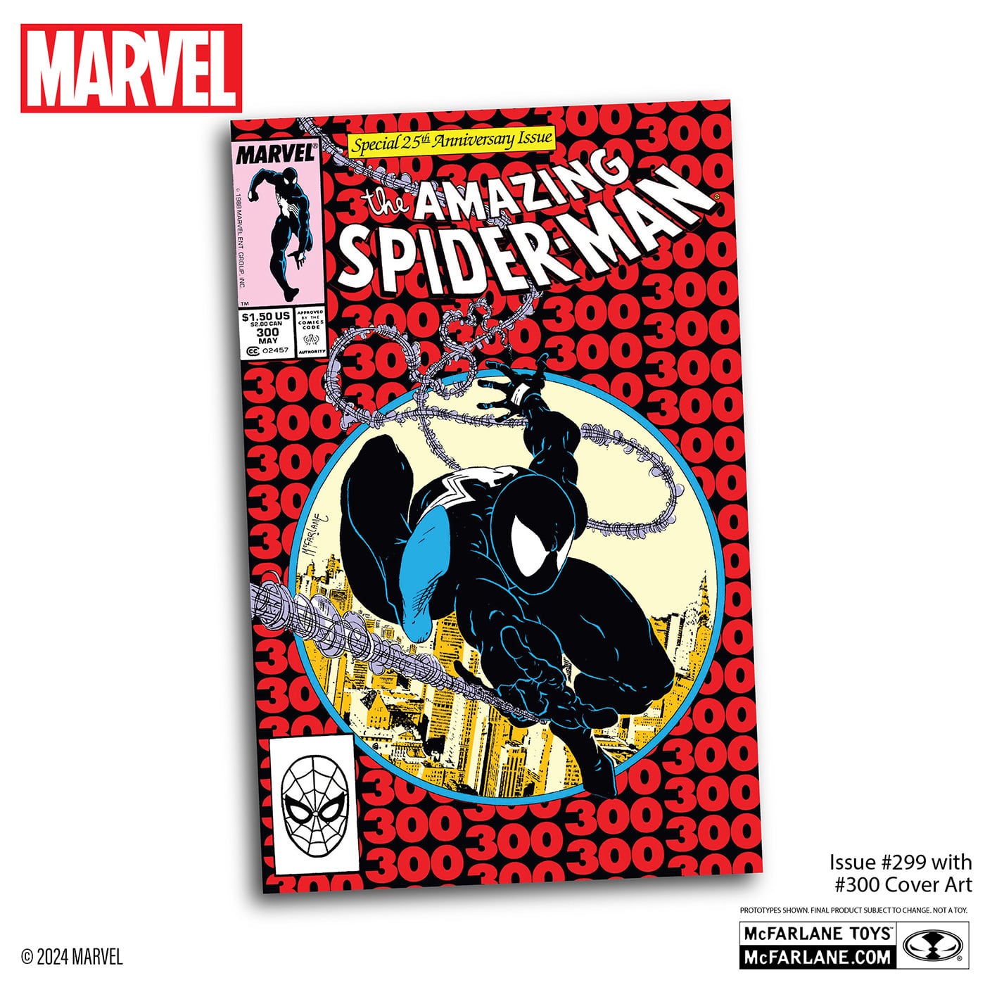 マクファーレン・トイズ マーベル シーン・フィギュア #005 スパイダーマン (シンビオートスーツ) 1/6 スタチューフィギュア 未開封