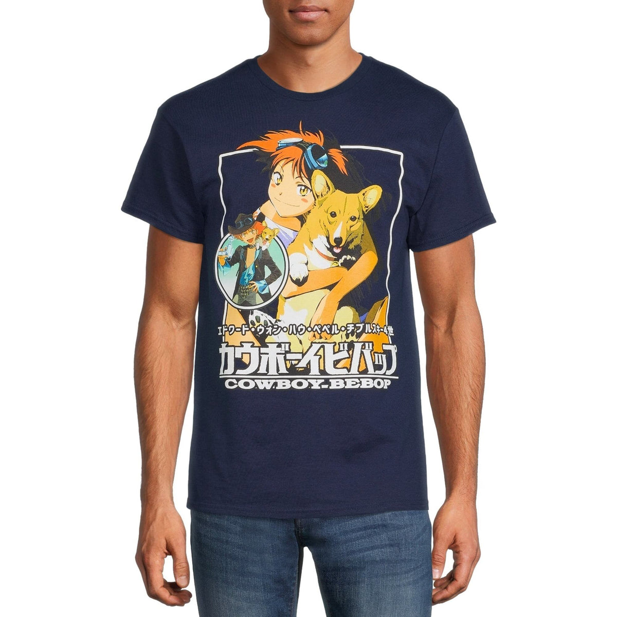 Tシャツ カウボーイビバップ エド＆アイン ネイビー – ROBOTROBOT