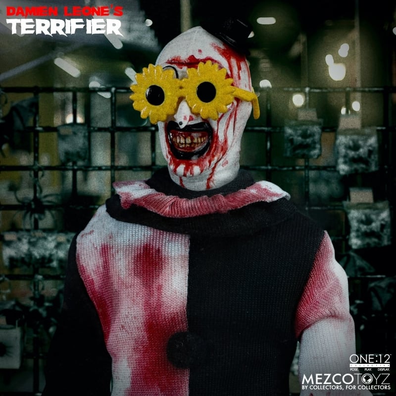 メズコ ワン12コレクティブ Terrifier テリファー アート・ザ・クラウン 1/12 アクションフィギュア DXエディション 箱入